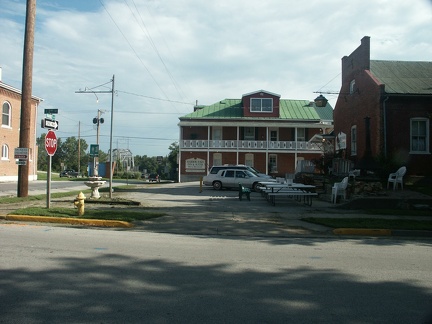 My room was the middle one on the top floor of the facing building