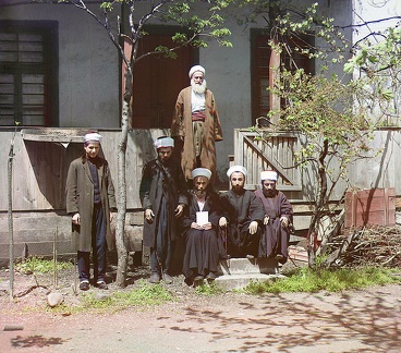 03967v_Mullahs_in_a_mosque_Aziziia_Batum